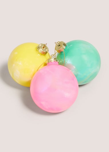 3 Pack Bright Christmas Tree Baubles