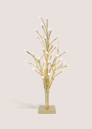 Wondrous Champagne LED Metallic Tree