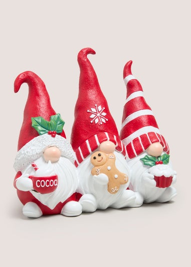 Red Christmas Gnomes Decoration (23x12x21.5cm)