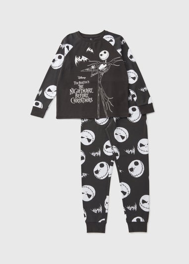 Disney Kids Black The Nightmare Before Christmas Jack Skellington Pyjama Set (4-12 Years)