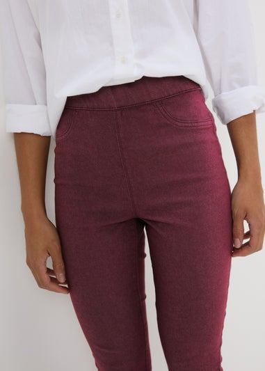 Burgundy Rosie Jeggings