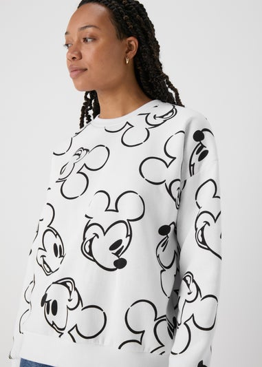 White Mickey Mouse Sweatshirt