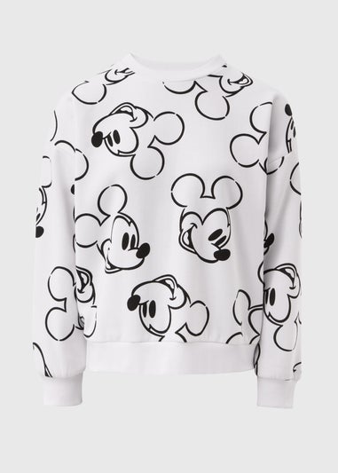White Mickey Mouse Sweatshirt