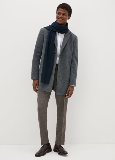 Taylor & Wright Charcoal Smart Overcoat