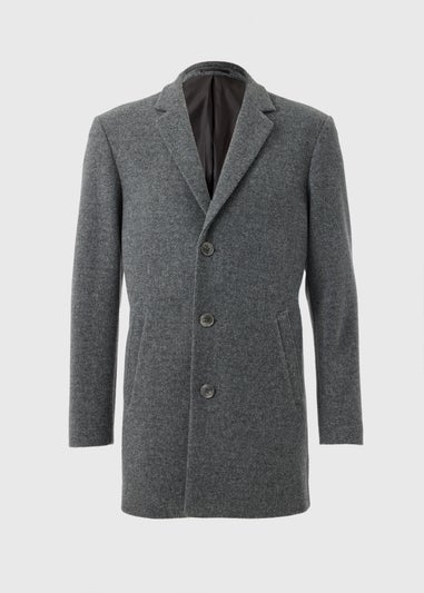 Taylor & Wright Charcoal Smart Overcoat