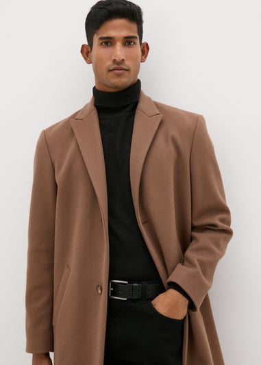 Taylor & Wright Brown Relaxed Overcoat