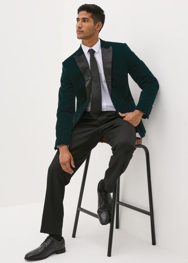 Taylor & Wright Teal Velvet Blazer