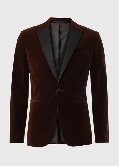 Taylor & Wright Rust Velvet Blazer