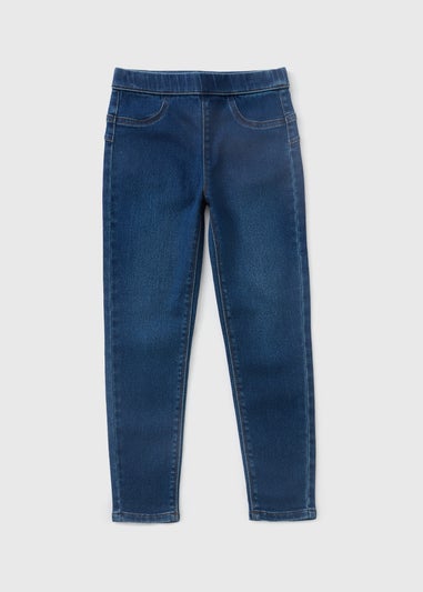 Girls Indigo Blue Dark Wash Jegging (7-15yrs)