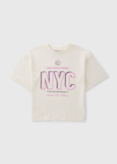 Girls Stone Oversized NYC T-Shirt (7-15yrs)