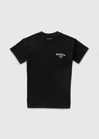 Boys Black Limitless T-Shirt (7-15yrs)