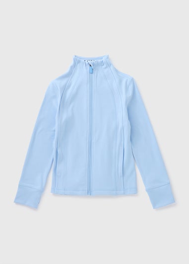 Girls Blue Zip Sports Jacket (7-15yrs)