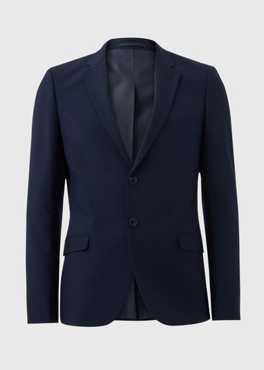 Taylor & Wright Navy Panama Skinny Suit Jacket