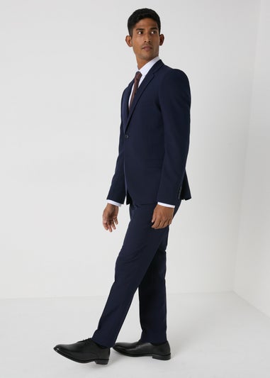 Taylor & Wright Navy Panama Skinny Suit Jacket