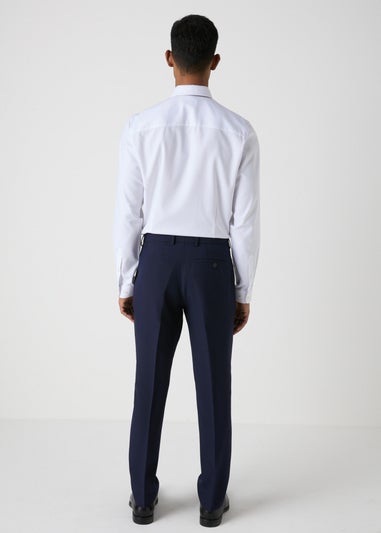 Taylor & Wright Navy Panama Skinny Fit Trousers