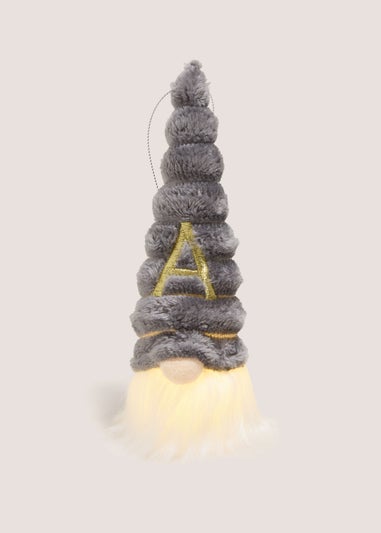 Silver Alphabet Gnome Light Up