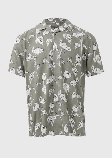 Khaki Floral Shirt