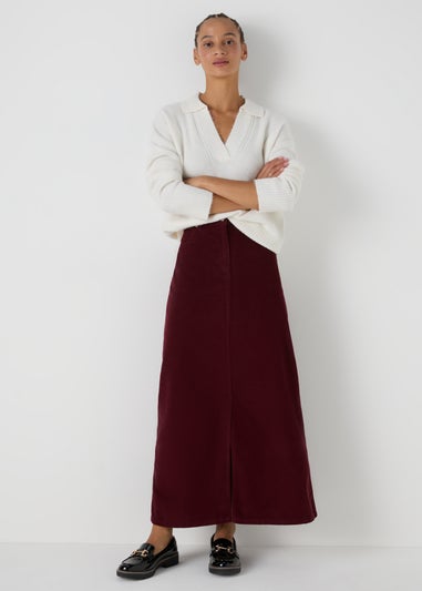 Burgundy Midaxi Skirt