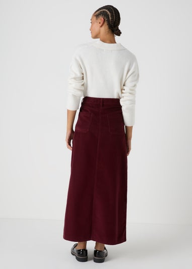 Burgundy Midaxi Skirt