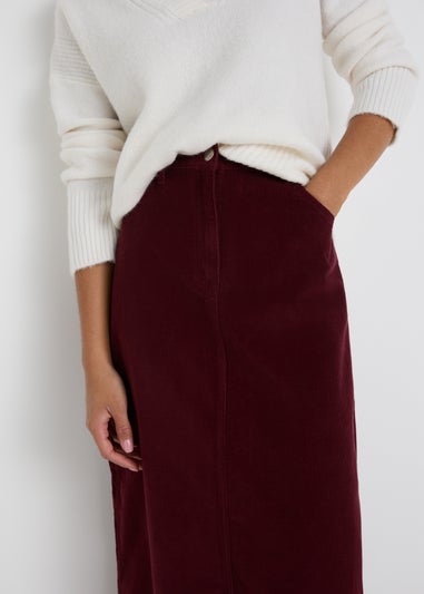 Burgundy Midaxi Skirt