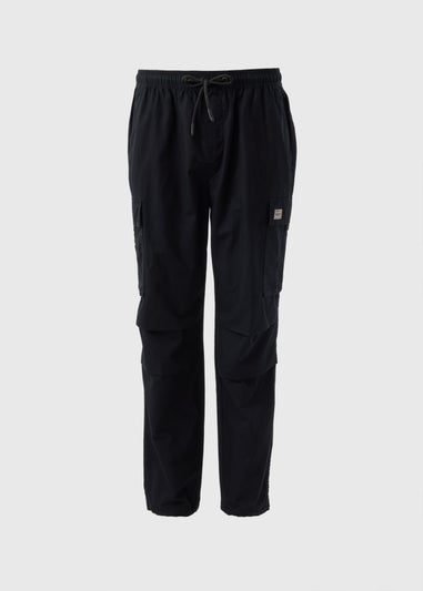 Black Loose Fit Cargo Trousers