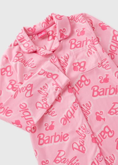 Barbie Girls Pink Shirt Nightie (Younger 4-12yrs)