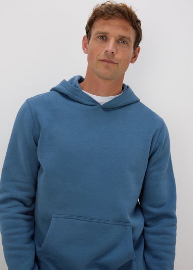 Blue Pull On Hoodie