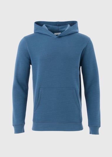 Blue Pull On Hoodie