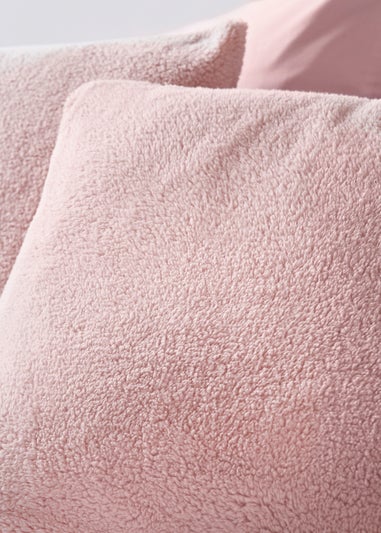 Pink Teddy Fleece Duvet Set