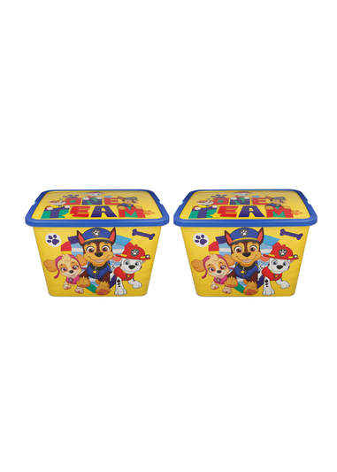 Paw Patrol Yellow Storage Box Set 23L