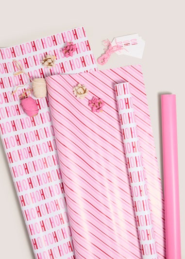 Pink Candy Cane Compendium Wrapping Set