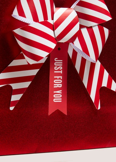 Joyful Red Bow Gift Bag