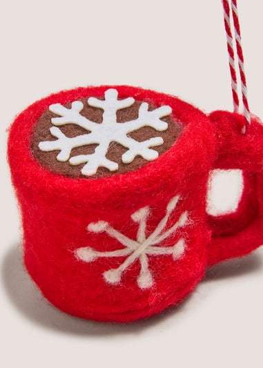 Joyful Red Foam Cup Tree Decoration