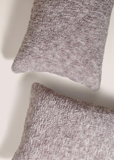 Grey Marl Teddy Fleece Pillowcases