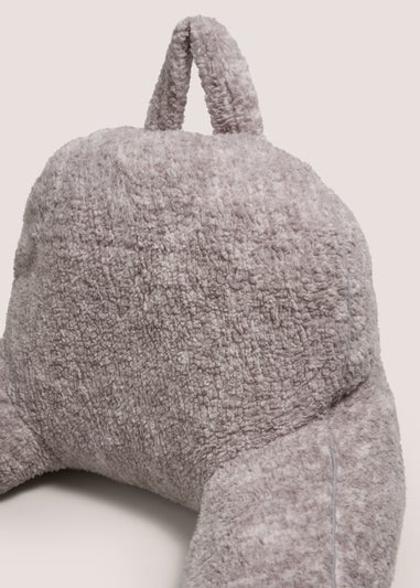 Grey Teddy Cuddle Cushion (70cm x 45cm x 50cm)