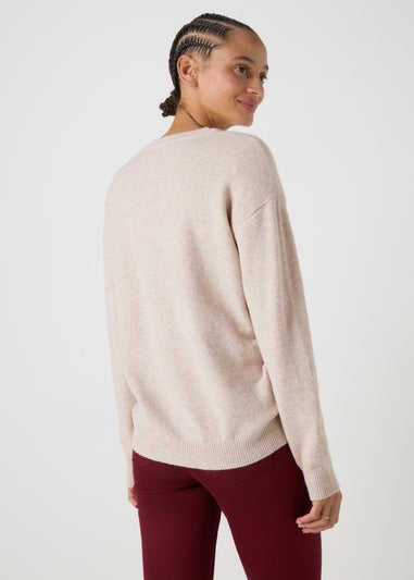 Cream Jingle Sequin Jumper