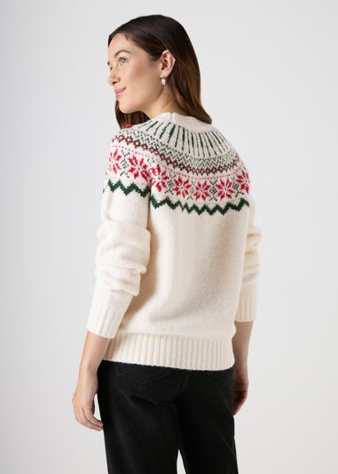 Winter Poem Cream Fairisle Jumper