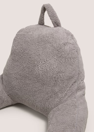 Grey Teddy Cuddle Cushion (70cm x 45cm x 50cm)