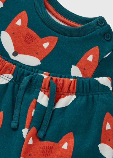 Baby Green Fox Sweatshirt & Joggers Set (Newborn-23mths)