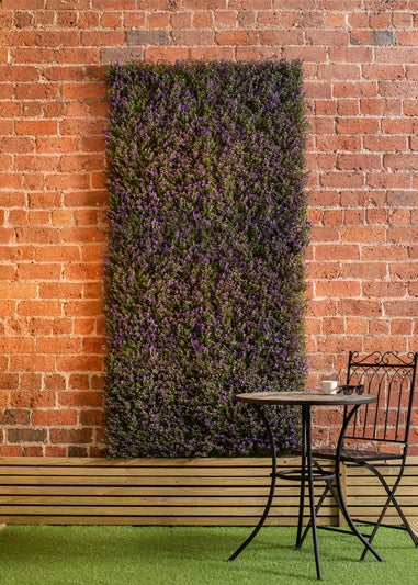 Premier Decorations Lavender Artificial Living Wall Panel (100cm x 100cm)