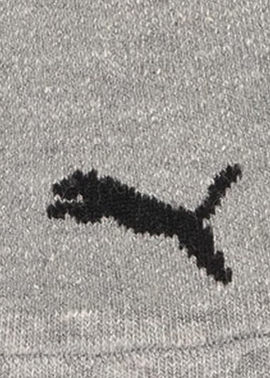 Puma Grey Logo Trainer Socks (Pack of 2)