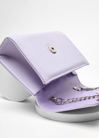 Quiz Lilac Faux Leather Chain Bag
