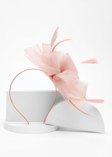 Quiz Pink Diamante Flower Headband Fascinator