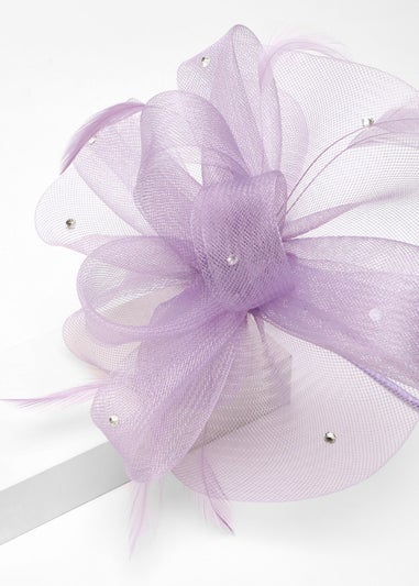 Quiz Lilac Diamante Headband Fascinator