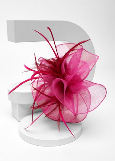 Quiz Pink Feather Headband Fascinator