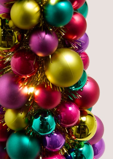 Joyful Pre Lit Multicoloured Bauble Tree