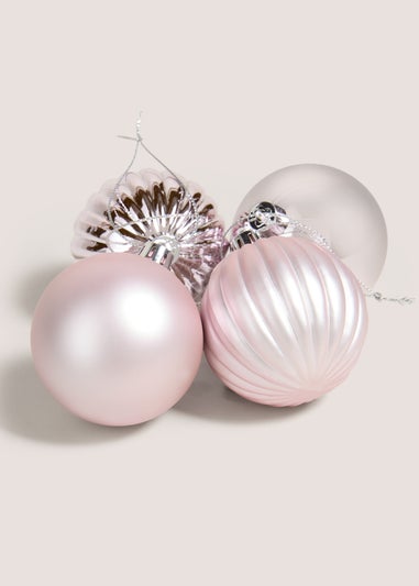 12 Pack Pink Baubles