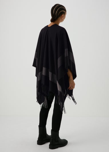 Black Check Shawl