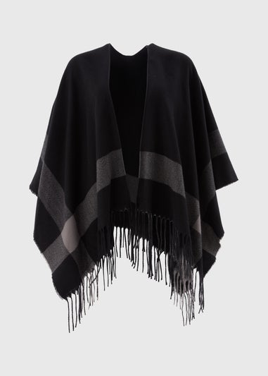 Black Check Shawl