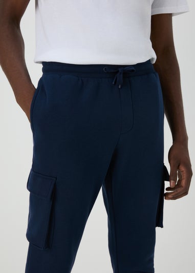 Navy Cargo Joggers